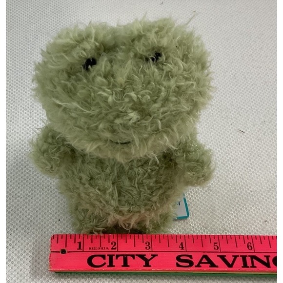 AUTHENTIC Jellycat LITTLE FROG New NWT RETIRED Soft Plush Toy 7" Green Toad Pond - Picture 2 of 10